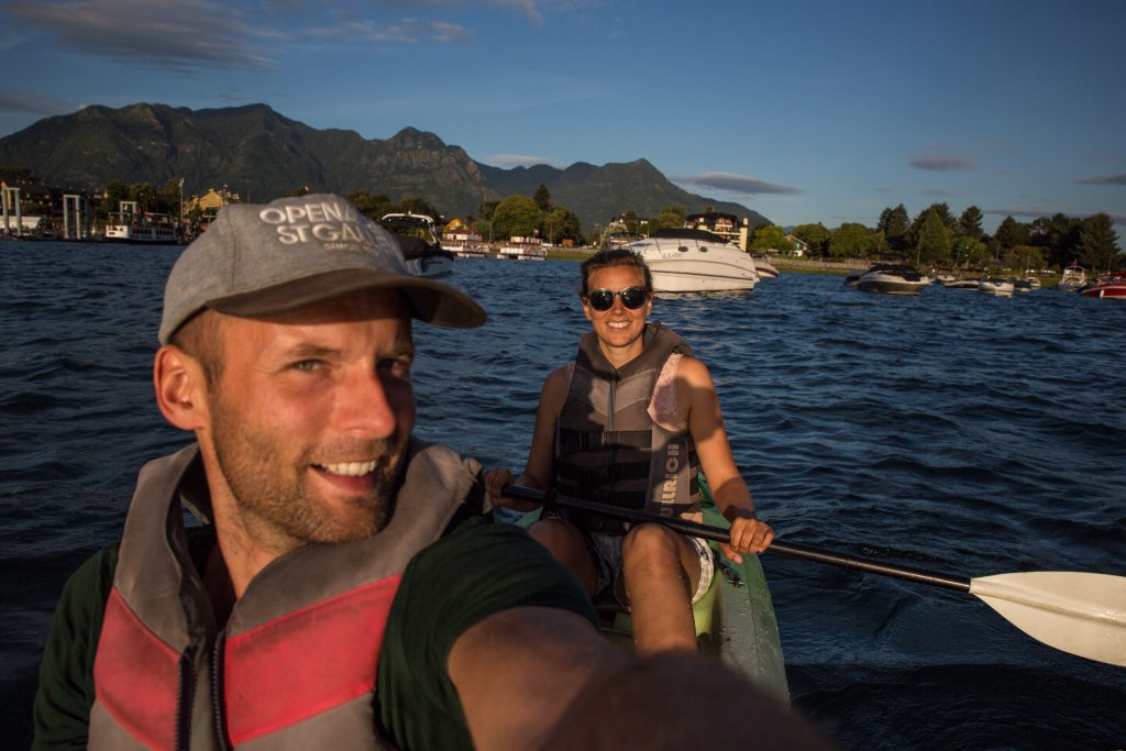 Kayak auf dem Lago Villarrica