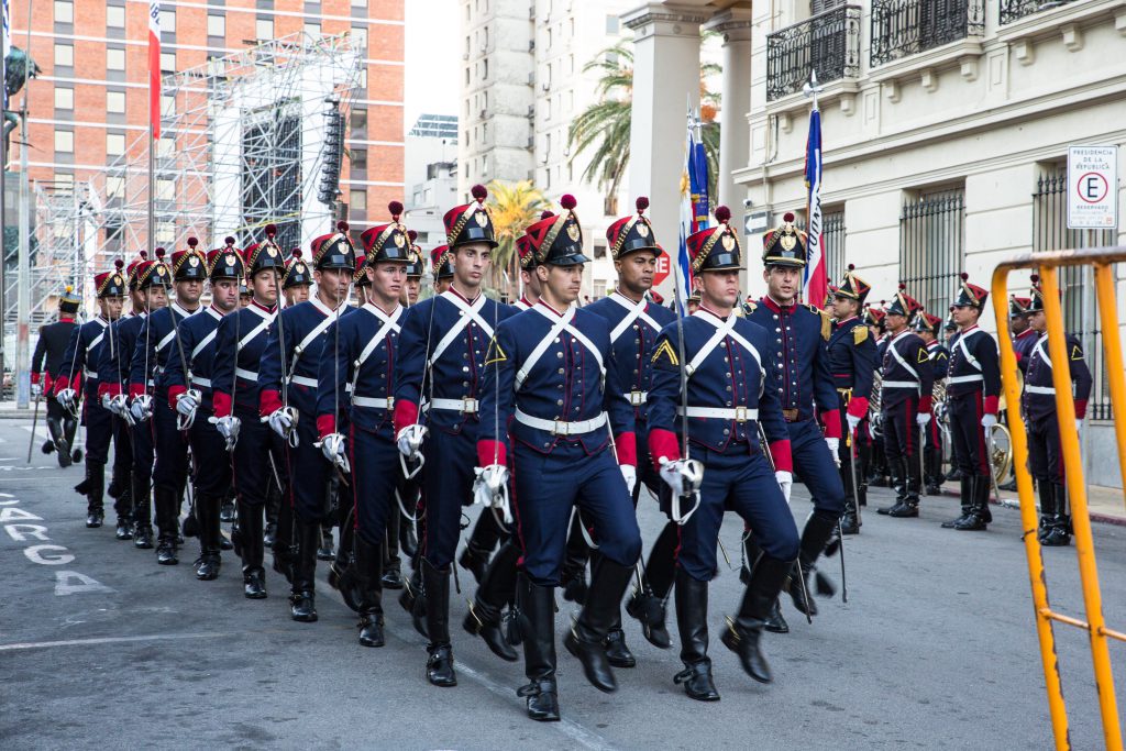 Militärparade in Montevideo
