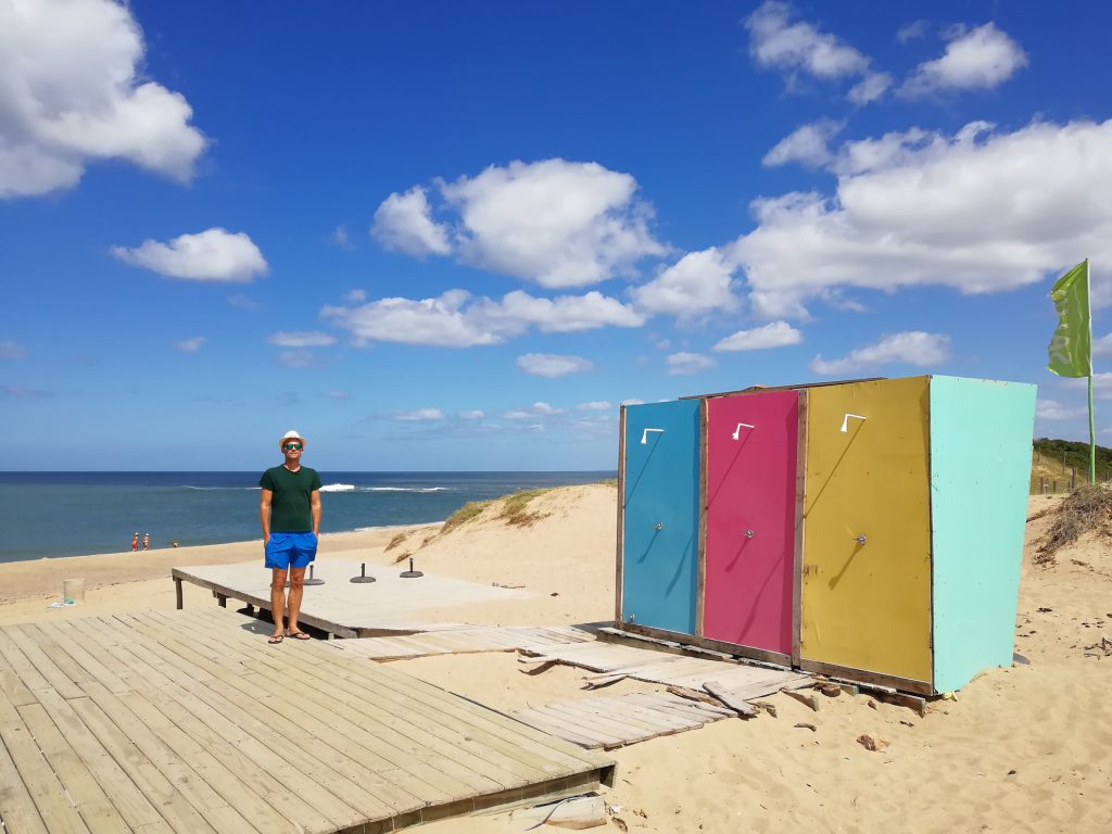 Tobi am Strand in La Paloma