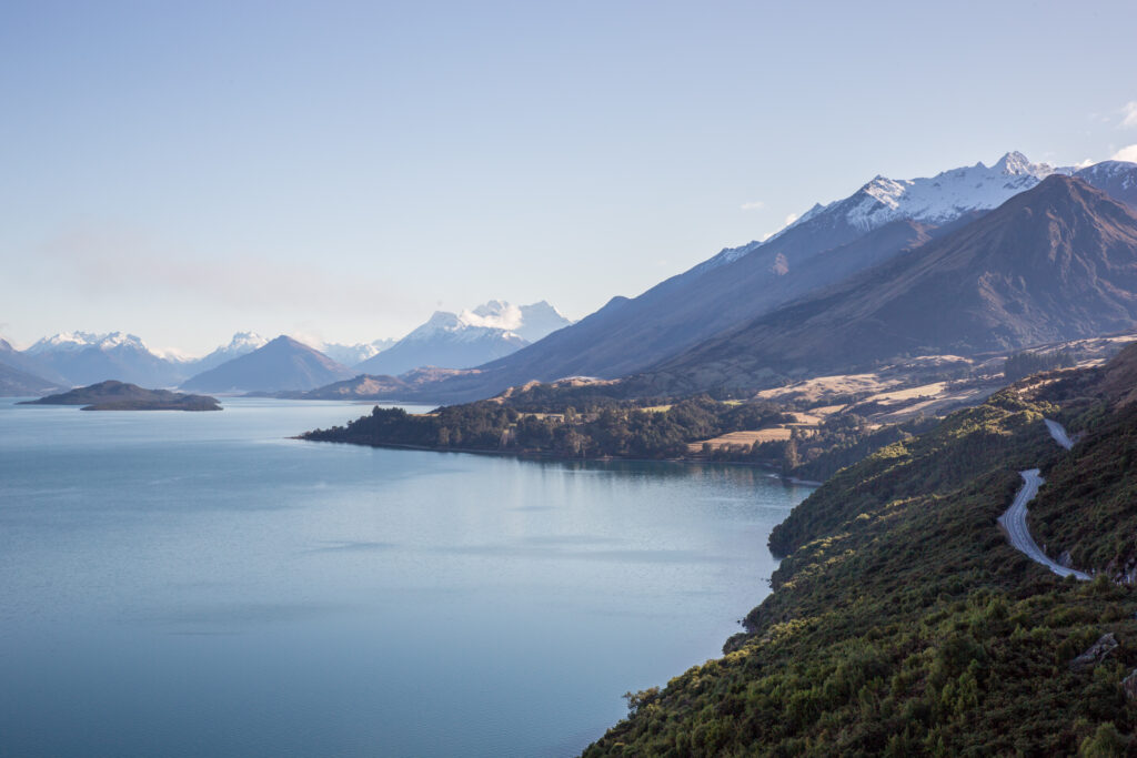 Strecke zwischen Queenstown und Glenorchy