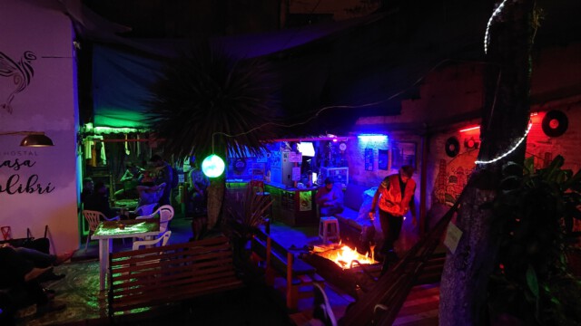 Innenhof des Hostels