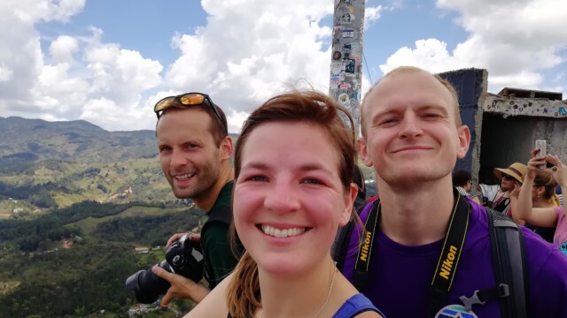 Tobi, Rhiannon und Chris auf el Peñón