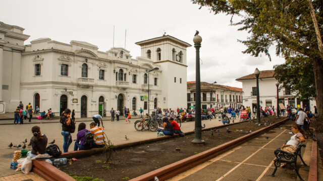 Central Plaza in Popayan