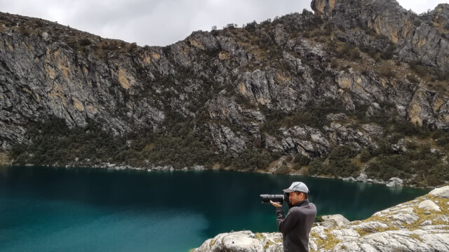 Tobi an der Laguna Churup