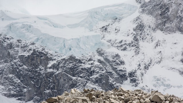 Gletscher oberhalb der Laguna Parón