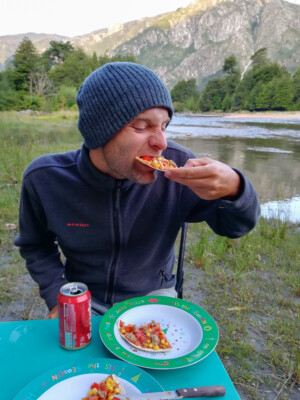 Abendessen in der Natur