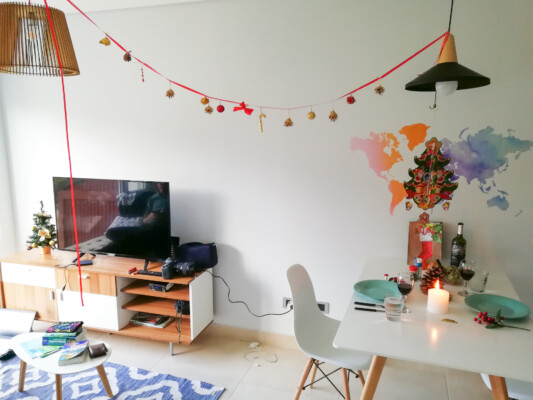 Weihnachtsdeko im Apartment