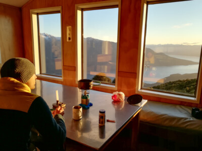 Blick aus der Luxmore Hut