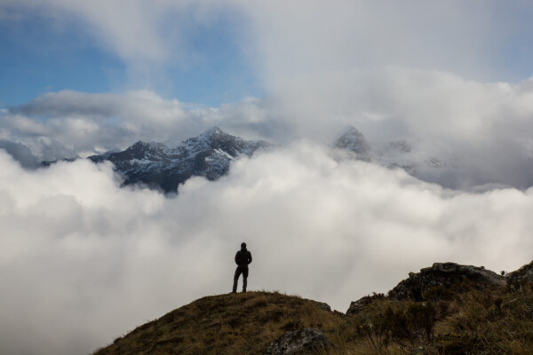 Tobi auf dem Harris Saddle